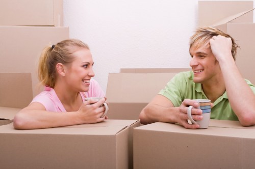 House movers loading furniture for a Finchley home removal