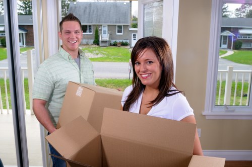 Furniture loading support for a Finchley house or flat move