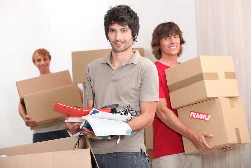 Furniture and household items being carefully loaded during a Finchley relocation