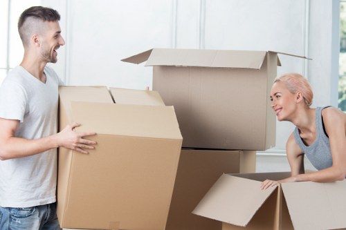 Careful removal of household furniture from a Finchley flat