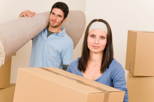Packed van ready for a Finchley house or flat move