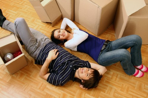 Finchley removal team loading furniture carefully