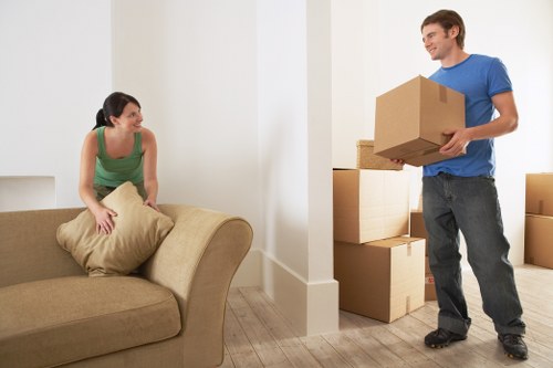 Flat removals with careful loading from a Finchley apartment building