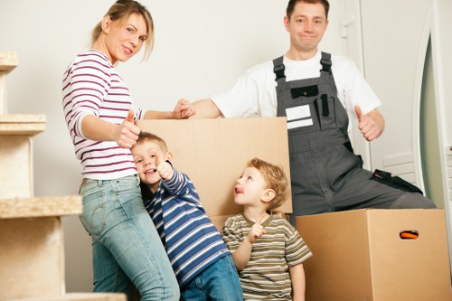 Experienced movers assisting a Finchley relocation